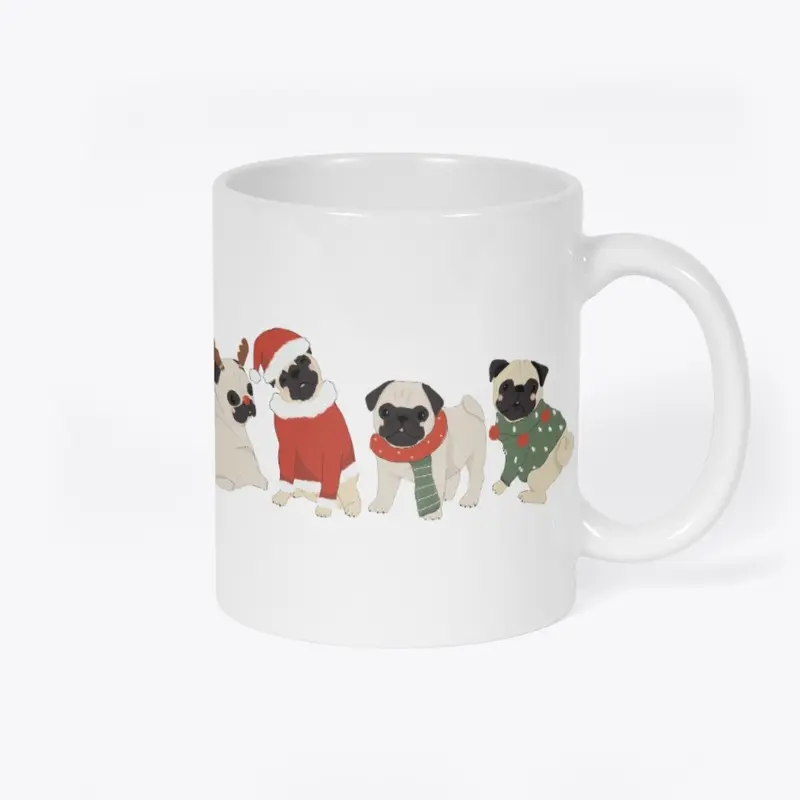 Christmas Pug Love - Purr-fectly  Design